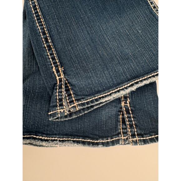 Silver Twisted Bootcut Jeans Womens 31x33 Low Rise Distressed Denim Flare Pants - Picture 12 of 12